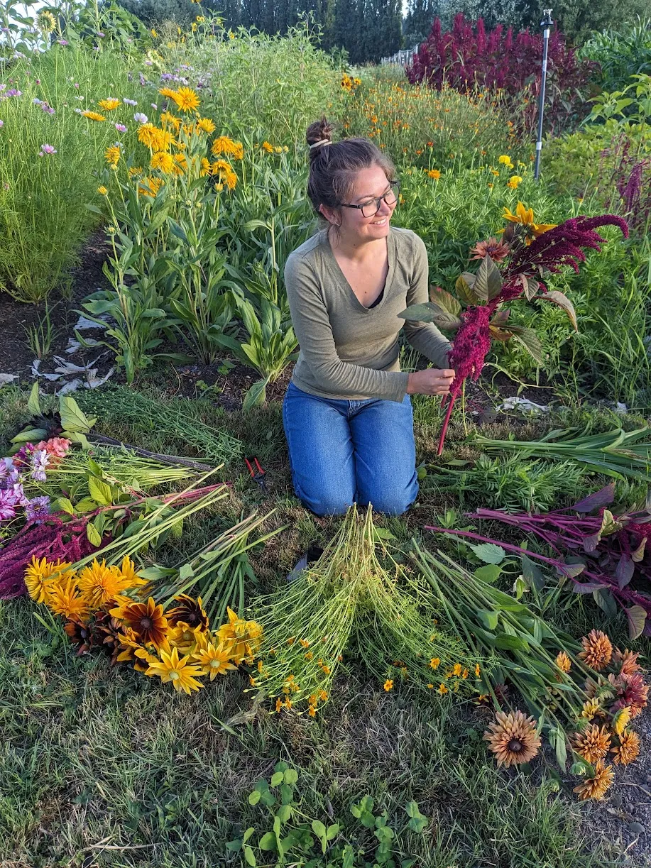 AAlex arranging flowers