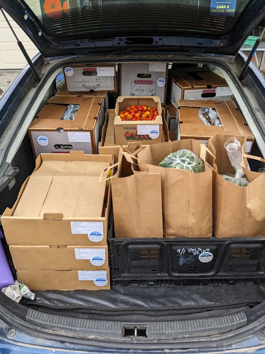 An image of a trunk loaded with wholesale produce